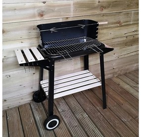 Mobil grill BBQ 83 x 45 cm lerakóasztallal