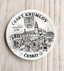 Cseh Krumlow Cseh Cesky Krumlov porcelán tányér mágnes SX27