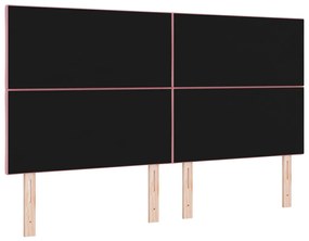 fejtámla gyémánt blokkokkal, Rózsaszín, 180 cm bársony