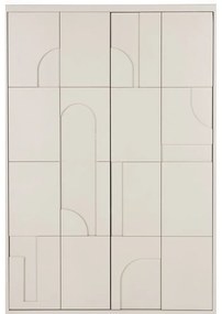 Világosszürke szekrény 70x140x40 cm Funk – White Label