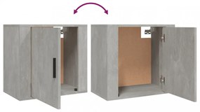2 db betonszürke falra szerelhető éjjeliszekrény 50x30x47 cm