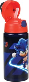 Sonic a sündisznó Faster alumínium kulacs akasztóval 500 ml