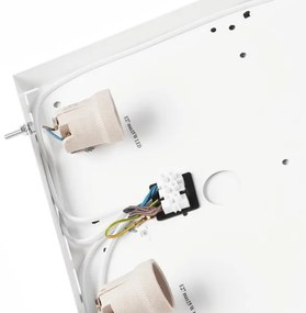 Mennyezeti lámpa NATURAL SQUARE 4xE27/15W/230V 39x39 cm fenyő/fehér