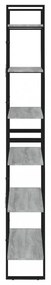 szürke sonoma színű szerelt fa magasszekrény 80 x 30 x 210 cm