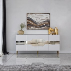 Milan komód, fehér-arany, 180 cm – TR552NOS1804