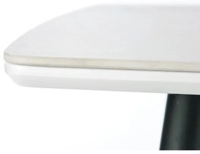 Étkezőasztal ALARA fehér márvány dekor/fekete