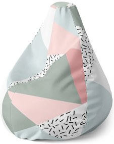 Pear babzsák finom színű alakzatok, színes