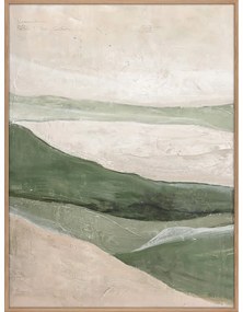 Kézzel festett kép 90x120 cm Green Field – Malerifabrikken