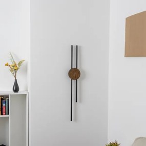 Brilagi - WOODY COLLINE LED 15W 230V falikar 80 cm tölgy-dió