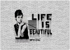 Poszterek A0 Szint Banksy Life is beautiful
