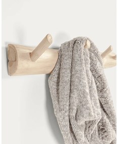 Natúr színű teakfa fali fogas 63 cm Gaillech – Kave Home