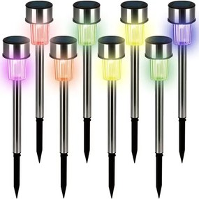 monzana® 8 darabos LED szolár lámpa szett - színes