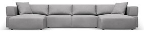 Világosszürke sarokkanapé ("U" alakú) Esther – Milo Casa