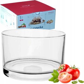 Üveg Saláta tálaló Egyszerű 14 cm-es réteges salátatál Lengyel Termék Szép