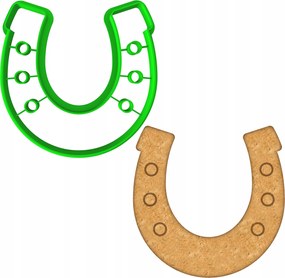 Karácsonyi Forma Mézeskalács lyukasztó Karácsony Patkó 8cm