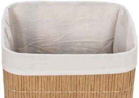 G21 szennyeskosár 72 l, rattan utánzat, fehér betéttel