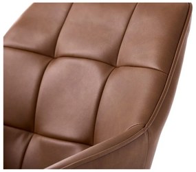 Barna kárpitozott karfás étkezőfotel szett 2 db-os Nolan Square – Unique Furniture