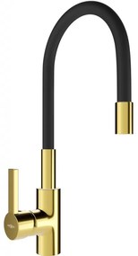 Mexen Flex konyhai csaptelep, Arany/Fekete - 670900-57