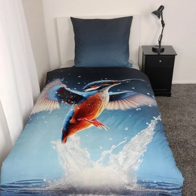 Herding pamut ágynemű Kingfisher, 135 x 200 cm, 80x 80 cm