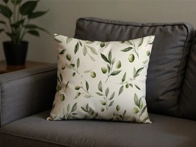 Pamut párnahuzat OLIVE POLY 45x45 cm, zöld