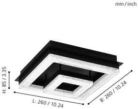 Eglo 99327 - LED Mennyezeti lámpa FRADELO LED/12W/230V