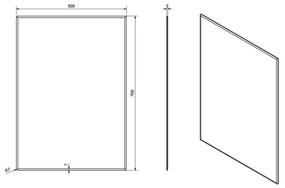Sapho - ACCORD tükör 50x70 cm, tiszta