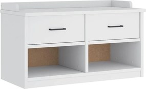 vidaXL SANDNES fehér tömör fenyőfa előszobapad 87x40x50 cm