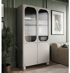 Sonatia II kétajtós vitrin 100 cm - kasmír