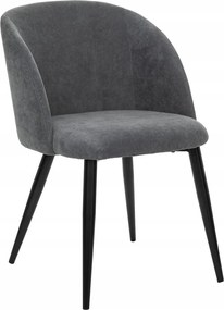 Kordbársony Fotel Kagyló Étkező szék puha kényelmes szürke