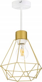 Függő lámpa fix mennyezeti csillár huzal arany