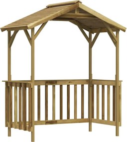 vidaXL impregnált fenyőfa grillezőfészer 163,5 x 93 x 210 cm