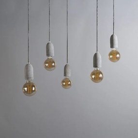 Ipari lógólámpa szürke betonból - Cava 5