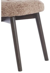 Barna kárpitozott étkezőfotel szett 2 db-os Sinosa – Light &amp; Living