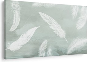 Kép - Fehér tollak (90x60 cm)