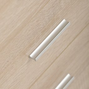 Irodai asztal 3218 SON, fehér és sonoma tölgy