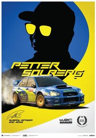 Subaru Impreza WRC 2003 - Petter Solberg Festmény reprodukció, (50 x 70 cm)