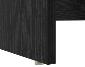 Íróasztal tárolóval Fekete tölgy 120.5 x 44 x 88.5 cm Faanyag