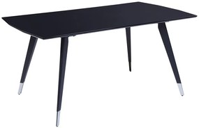 Fekete étkezőasztal 160 x 90 cm MOSSLE Beliani