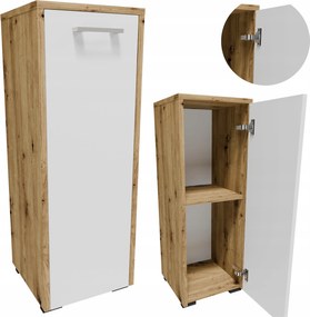 Fürdőszoba szekrény FS30AB artisan-fehér 30cm álló kis funkcionális polc