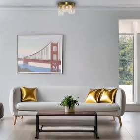 LED Mennyezeti lámpa VASO LED/12W/230V átm. 42 cm arany/füstös