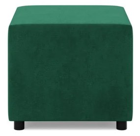 Zeus puff, bársony, 50x50, zöld