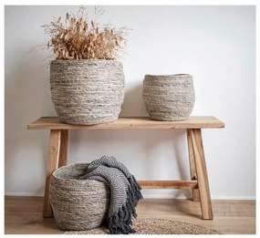 Barna tömörfa kerti pad Barcelona – House Nordic