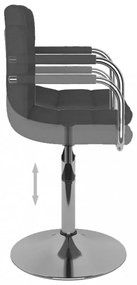 sötétszürke szövet étkezőszék