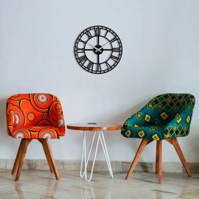 Falióra Enzoclock - S002 Fekete , 48 x 48 cm