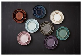 Fekete-kék kőedény desszertes tányér ø 21 cm Gastro Dark Blue/Black – Bitz