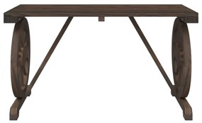 tömör fenyőfa kerti asztal 115 x 55 x 65 cm