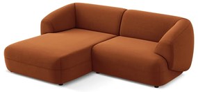 Narancssárga bársony sarokkanapé (bal oldali) Moana – Makamii