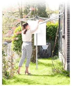 Ezüstszínű kerti ruhaszárító 40 m Topspinner – Brabantia