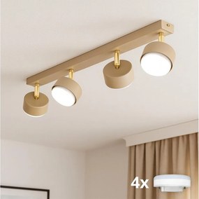 Brilagi - LED spotlámpa MONO 4xGX53/12W/230V bézs