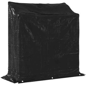 Tűzifa állvány esővédővel 100,5x40,5x110,5 cm horganyzott acél